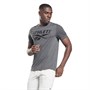 Reebok Mens Athlete Vector Logo Speedwick Training T-Shirt Dark Grey Heather