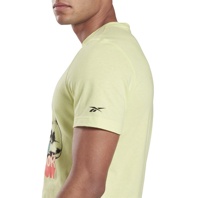 Reebok Heren Animal Graphic T-shirts Groen