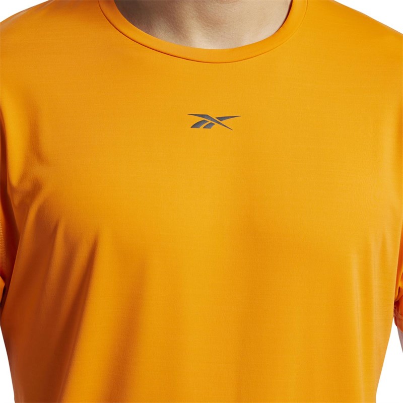 Reebok Herren One Series Track Activchill Solid Move T-Shirts Orange