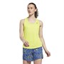 Reebok Womens Workout Ready Us Perform Mesh Training Tank Acid Yellow