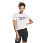 Reebok Womens Workout Elements Identity Big Logo Training T-Shirt White