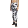 Reebok Womens Workout Ready Printed Speedwick Training Tight Leggings Black