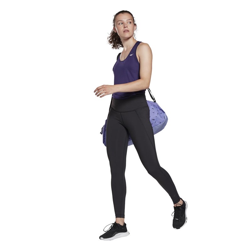 Reebok Womens Workout Ready Us Perform Mesh Training Tank Dark Orchid