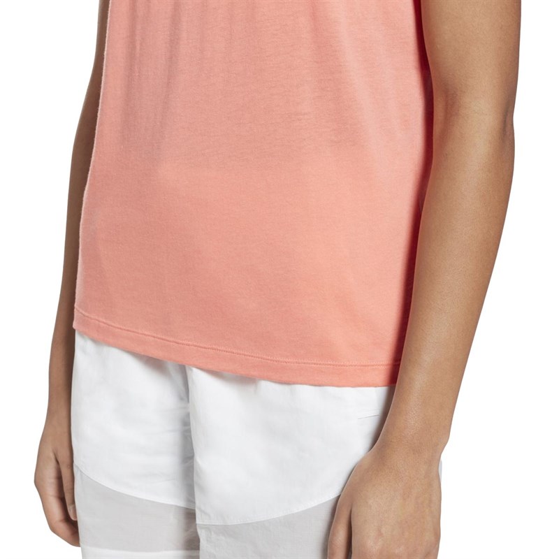 Reebok Damen Workout Elements Identity Big Logo T-Shirts Rosa