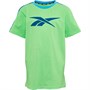 Reebok Junior Vector Logo Taped T-Shirt Semi Neon Mint