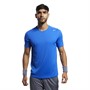 Reebok Mens Workout Ready Polyester Tech Top Vital Blue