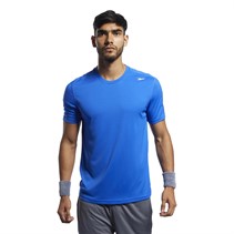 Reebok Mens Workout Ready Polyester Tech Top Vital Blue