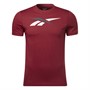 Reebok Mens Training Essentials Big Logo T-Shirt Classic Burgundy