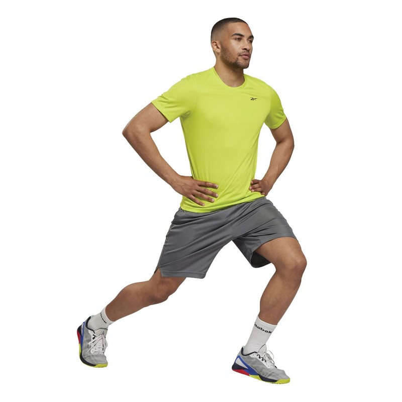 Reebok Mens Speedwick Training Tech Top Acid Yellow