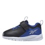 Reebok Infant Reebok Rush Runner 4.0 Trainers Core Black/Court Blue/Silver Metallic