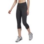 Reebok Womens Workout Ready Speedwick Capri Leggings Night Black