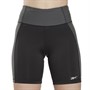 Reebok Womens Rib High Rise Shorts Black
