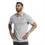 Reebok Mens Training Esssentials Polo Medium Grey Heather