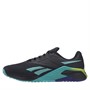 Reebok Mens Nano X2 Training Shoes Core Black/Semi Classic Teal/Acid Yellow