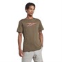 Reebok Mens Identity Logo T-Shirt Army Green