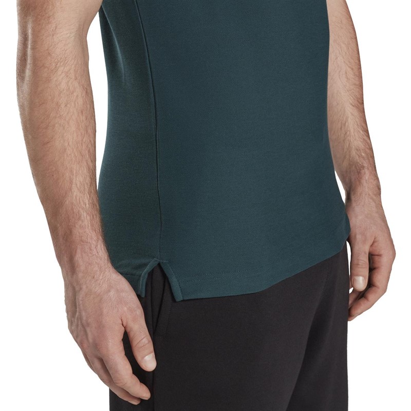 Reebok Mens Training Essentials Polo Forest Green