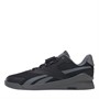 Reebok Mens Lifter PR II Weightlifting Shoes Core Black/Pewter/Pure Grey 6