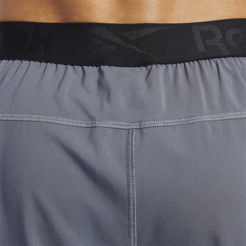 Reebok Mens Workout Ready Woven Shorts Cold Grey 6
