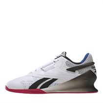 Reebok Mens Legacy Lifter II Weightlifting Shoes Footwear White/Core Black/Vector Red