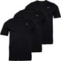 Reebok Mens Santo Performance Cotton Three Pack T-Shirts Black