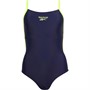 Reebok Womens Dorris Swimsuit Vector Navy/Yellow Flare