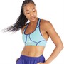 Reebok Womens Les Mills Colorblock Sports Bra Semi Classic Teal