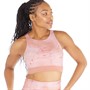 Reebok Womens Les Mills Printed Bra Top Canyon Coral