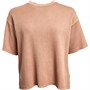 Reebok Womens Les Mills Natural Dye Waffle T-Shirt Canyon Coral