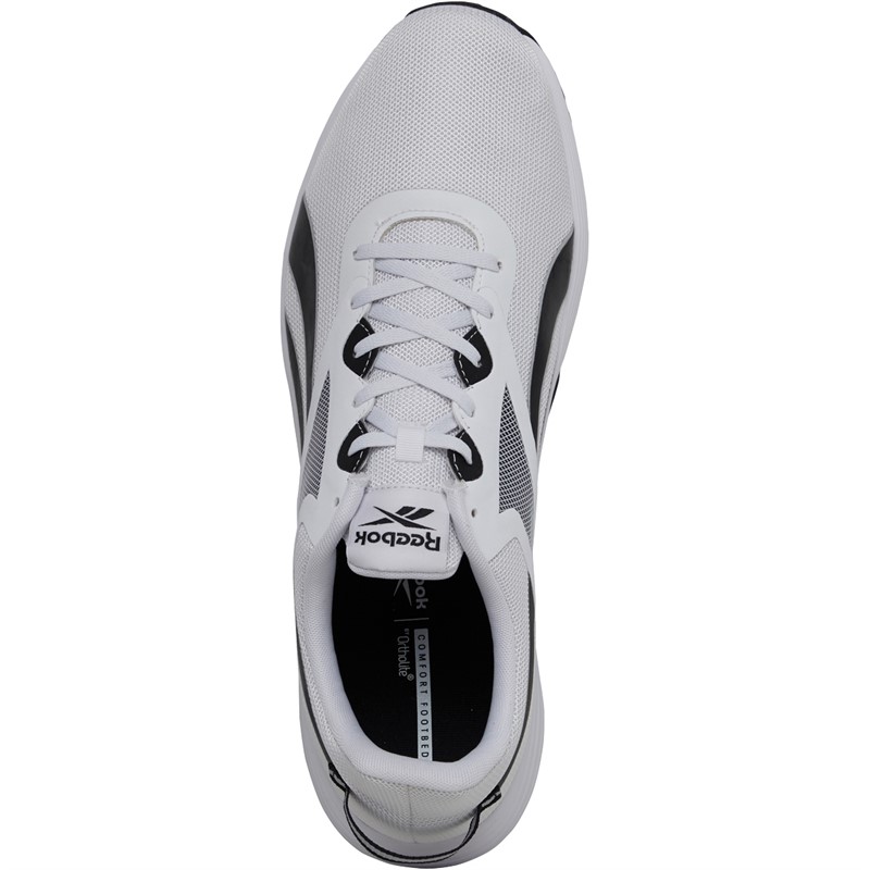 Reebok Mens Lite Plus 3 Neutral Running Shoes Footwear White/Core Black/Pure Grey 3