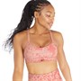 Reebok Womens Lux Speedwick Strappy Sports Bra Canyon Coral