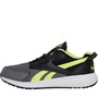 Reebok Boys Road Supreme Neutral Running Shoes Core Black/Pure Grey 6/Solar Acid Yellow
