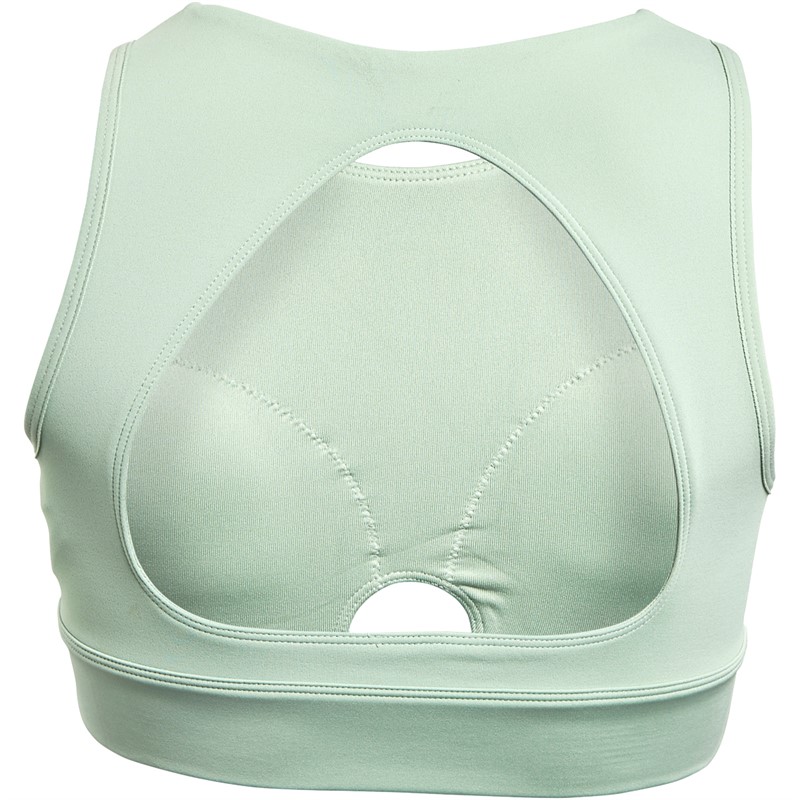 Reebok Womens Beyond The Sweat Natural Dye Sports Bra Light Sage