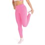 Reebok Womens Workout Ready High Rise Rib Tight Leggings True Pink