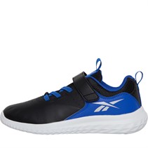 Reebok Boys Rush Runner 4 Neutral Running Shoes Core Black/Court Blue/Silver Metallic