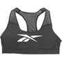 Reebok Womens Studio Lux Speedwick Vector Sports Bra (Plus Size) Black