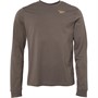 Reebok Mens Identity Left Chest Long Sleeve T-Shirt Brown