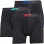 Reebok Heren Faulds Performance Driekwartbroek Zwart 3 Pack Medium