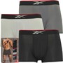 Reebok Herre Glynn Performance Tre Pack Korte Shorts Sort/Hvid/Grå Melange