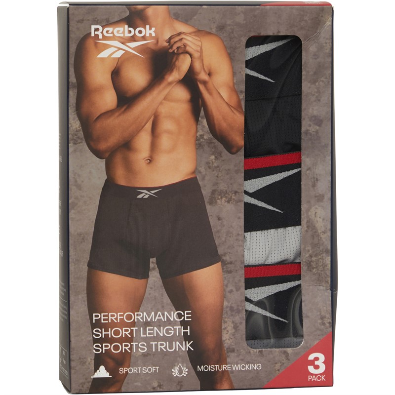 Reebok Męskie Glynn Performance Bokserki Multis