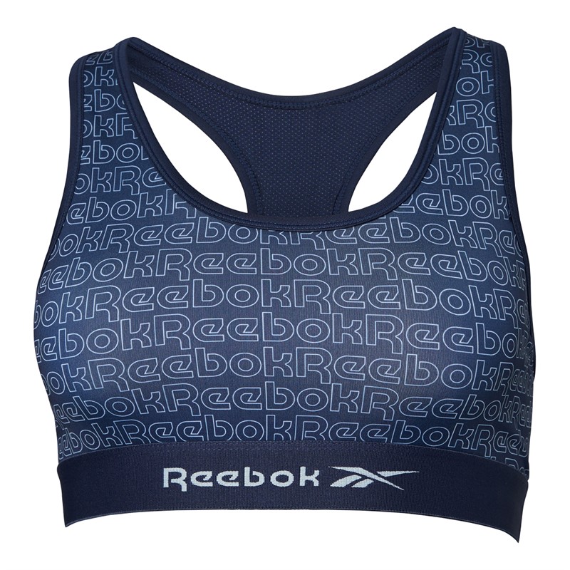 Reebok Womens Devri Bra Top Vector Navy