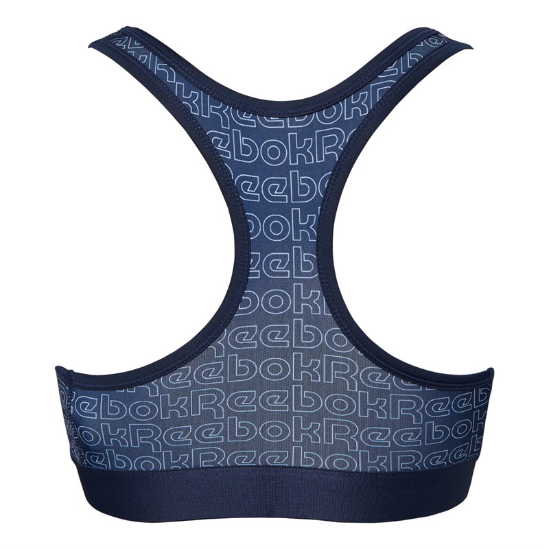 Reebok Womens Devri Bra Top Vector Navy