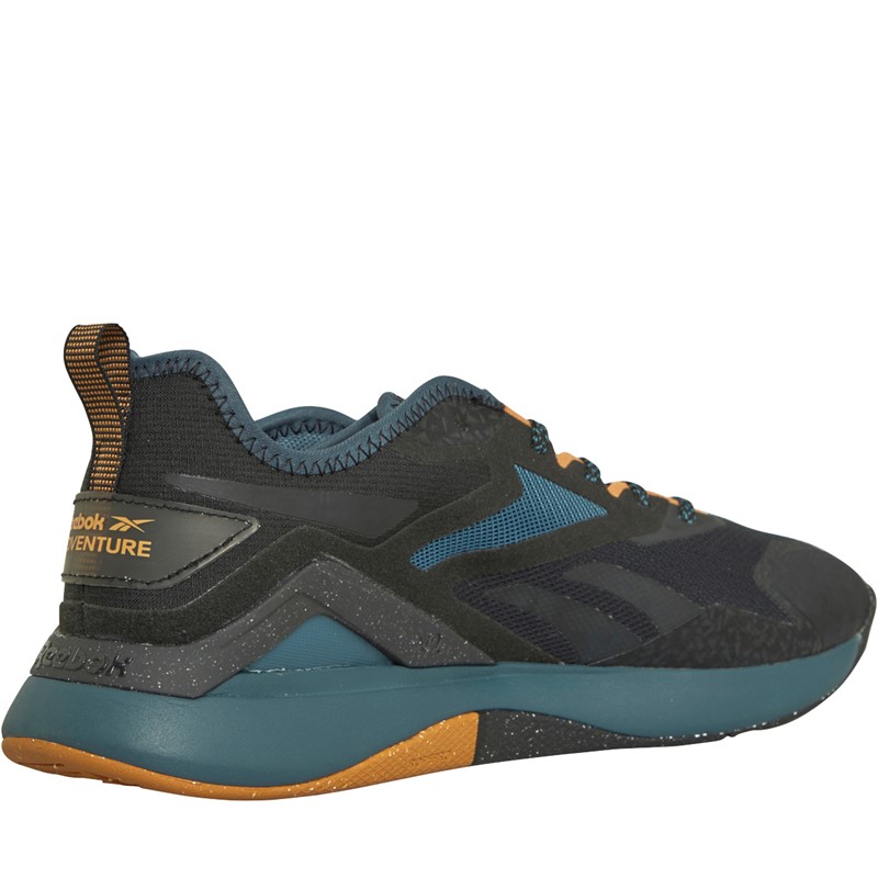 Reebok Mens Nanoflex Adventure TR 2 Training Shoes Core Black/Hoops Blue/Court Brown