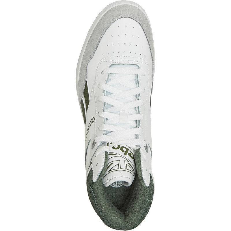 Reebok BB 4000 II Mid Trainers Footwear White/Cloud Grey/Varsity Green