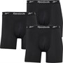 Reebok Mens Ainslie Performance Three Pack Medium Trunks Black