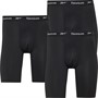 Reebok Herren Hogan Performance Drei-Pack Lange Trunks Schwarz