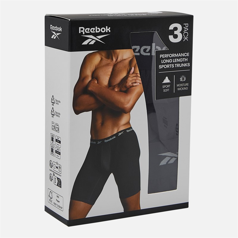 Reebok Shorts longs Hogan Performance trois pièces noirs homme