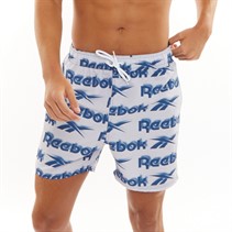 Reebok Heren Parkin Zwemshorts Grijs/Batik Blauw