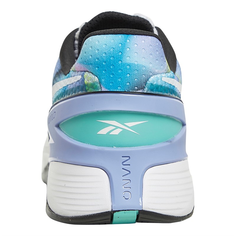 Reebok Nano X3 Training Shoes Footwear White/Semi Classic Teal/Lilac Glow