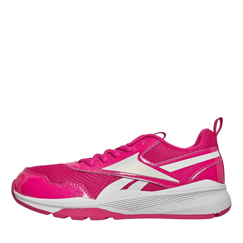 Reebok Junior Girls Reebok XT Sprinter 2 Neutral Running Shoes Laser Pink White Silver Metallic