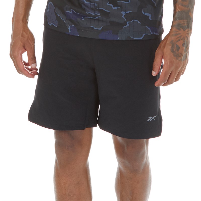 Reebok Mens Strength Shorts 4.0 2 In 1 Training Shorts Black